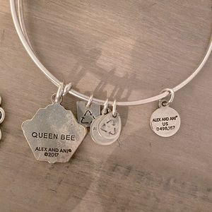 Alex and Ani Queen Bee Charm Bracelet